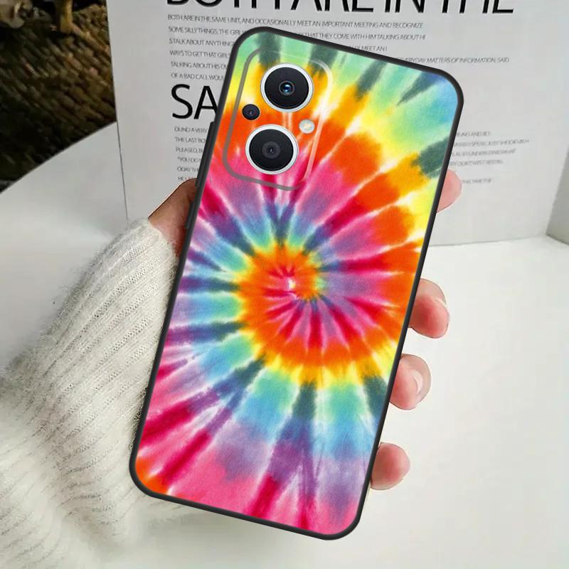 Психоделический чехол для телефона в стиле хиппи Tie Dye для OPPO Reno 14F 12F 12 11 13 F 10 Pro 8T 7 8 Lite OPPO Find X9 X8 X6 X5 Pro