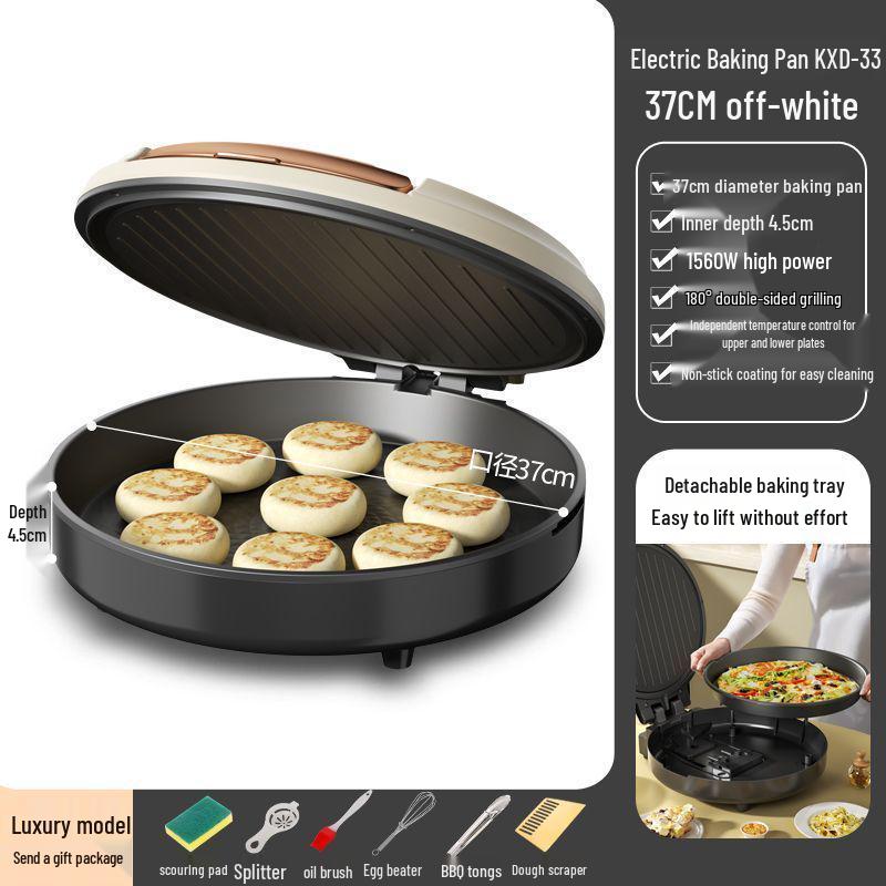 Detachable Electric Pancake Pan & Grill: Dishwasher Safe Breakfast & Sandwich Maker