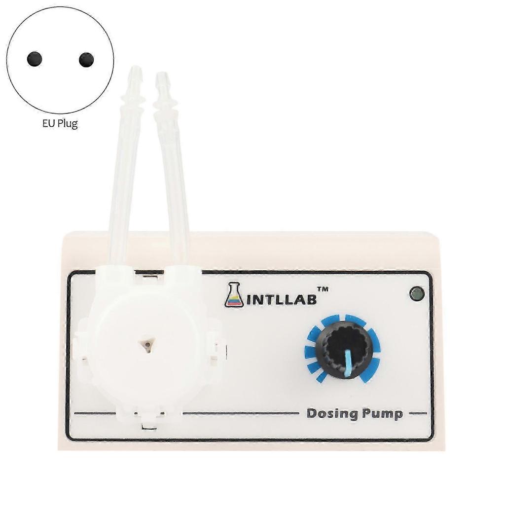 Dosing Pump for Aquarium Lab Water Analytical Peristaltic Pump Liquid(EU Plug)