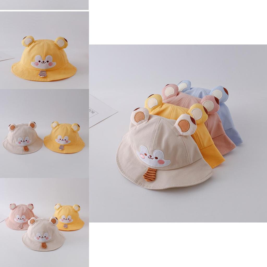 Cute Cartoon Tie Fisherman Hat For Baby Boys Girls Sun Protection Spring Summer