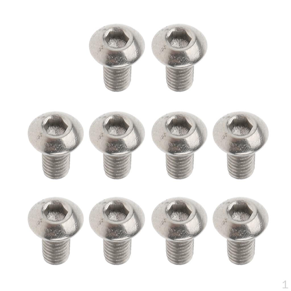 10pcs/3 Titanium Hex Allen Screws M3 X 6mm/8mm/10mm/12mm/15 6mm