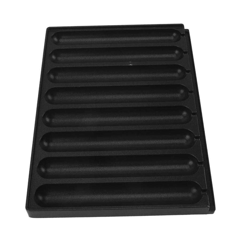 Thickened Aluminum Plate Hot Dog Mould Tray Nonstick Sausage Grilling Plate Picnic Camping