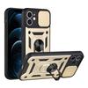 Чехол-бампер Armor Slide с защитой камеры для iPhone 13 12 11 Pro Max XR XS Max 6 7 8 Plus, с подставкой-кольцом, противоударный