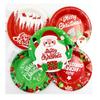 Disposable Christmas Tableware Set Environmental Christmas Paper Cups  Christmas
