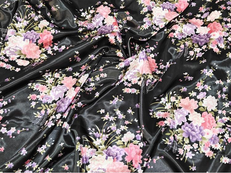 «Ткань ципао с принтом из атласного шелка и лента для головного убора»