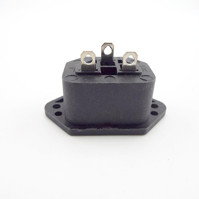 3-контактный разъем переменного тока IEC, прямая женская и мужская розетка для зарядки, удлинительный кабель, разъем питания C13 C14, 10A, 250 В, переназначаемый