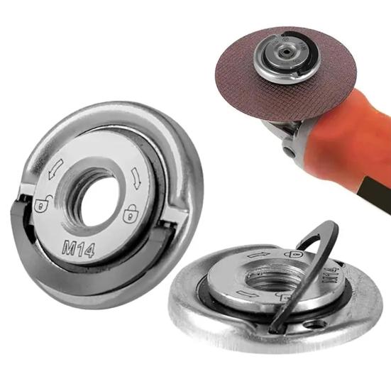 Углошлифовальная машина Фланцевая стопорная гайка Резьбовая угловая шлифовальная машина Фланцевая гайка Быстросменная портативная стопорная пластина Патрон Гайка Запасная часть
