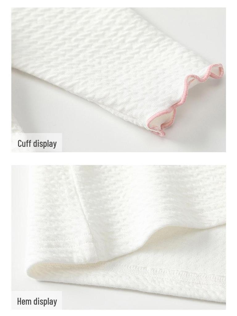 Модный корейский стиль 2025 года, розовый цветочный осенний комплект-тройка для девочек