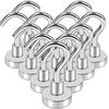 MAGXCENE 12-Piece Set of Super Strong Magnetic Hooks, 16mm Diameter, 6kg Load Capacity, Rust-Resistant, Strong Storage Hooks, Wall-Mounted Hooks with