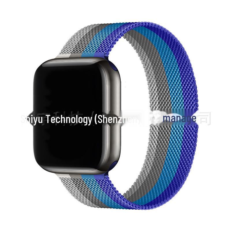 Совместимый металлический ремешок-петля для Apple Watch Series 5-9, SE