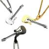 Attractive Colorful Fashionable Music Jewelry Guitar Pendant Necklace Instrument Pendants Ball Chain