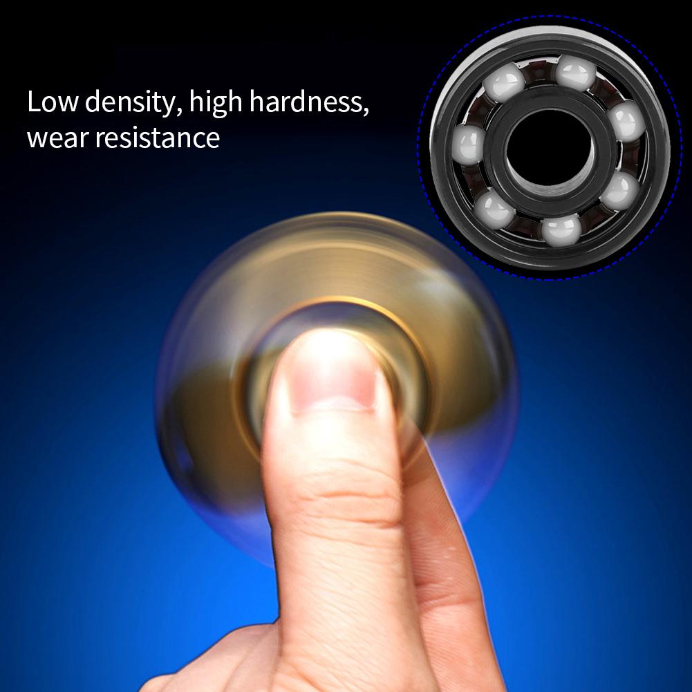 1pc Miniature 608 Hybrid Ball Bearing Ceramic Balls for Fingertip Toy Spinner 8*22*7mm
