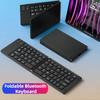 Foldable Wireless Keyboard Slim Portable Bluetooth Keyboard Rechargeable Folding Keyboard for IOS Windows Android iPad