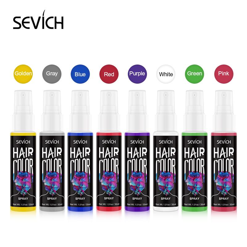 SEVICH 3 бутылки/компл. спрей для краски для волос, мгновенная краска для волос, средство для укладки волос, 30 мл, временная краска для волос, цвет, модный косметический макияж