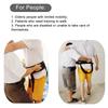 Transfer Moving Belt with Rubber Handle Elderly Disabled Patient Nursing Safe Walking Gait Aid Therapy Wheelchair Bed Lift Belt FEFE