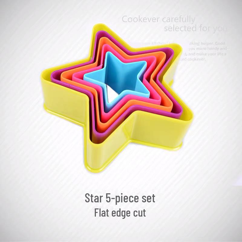 Пластиковые формочки для печенья, тортов и пирожных - 5-6 колец для нарезки мусса из сливы и овощей