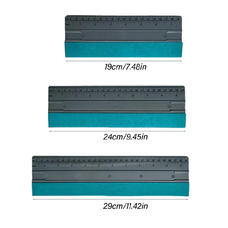 Wallpaper & Window Tint Craft Squeegee with Scale Felt Edge Tool Wallpaper Smoothing Tool Simple for Smooth Application