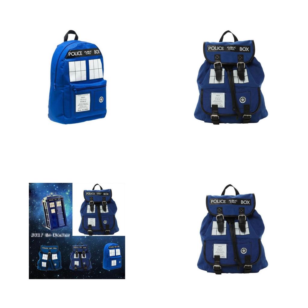 Рюкзак-сумка Doctor Who TARDIS Стильная сумка через плечо Большая вместимость Мягкая сумка