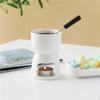 Ceramic Butter Warmer Melting Pot Heater Fondue Melt Bowl for Snack