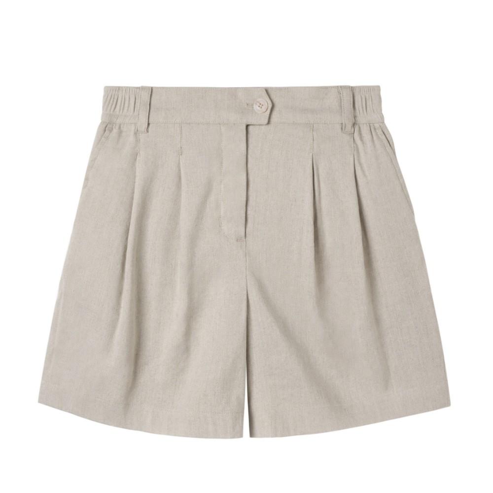 Brompton London W Linen Short - Oatmeal (P252Whp430)