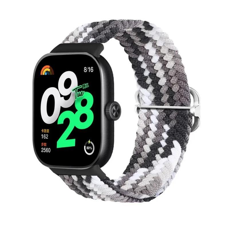Нейлоновый ремешок для Xiaomi Mi Band 7 9 8 Pro Эластичный регулируемый Плетеный solo loop Запасной ремень Браслет Correa Redmi watch 4 5 6