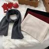 New Autumn and Winter Solid Color Knitted Scarf Women's Simple and Versatile Thickened Warm Student Couple Neck Scarf