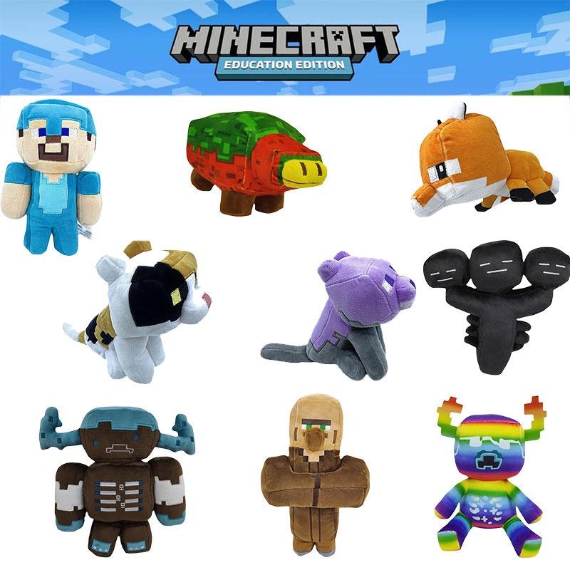 Minecraft Theme Plush Toy Cute Stuffed Doll Short Plush Fabric Pp Cotton Filling 20-23cm Height