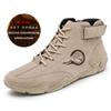 Men Boots Casual Leather Luxury High Top Sneakers Luxury Loafer Shoes for Men Motorcycle Ankle Boots  New In Footwear