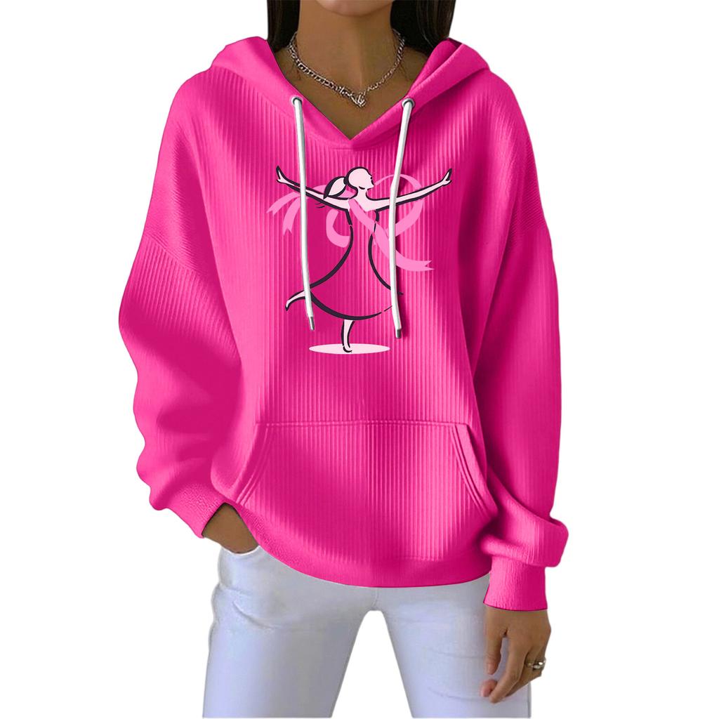 Women's Fashion CasualAngel Printed Pullover Sports Long Sleeve Sweatshirt