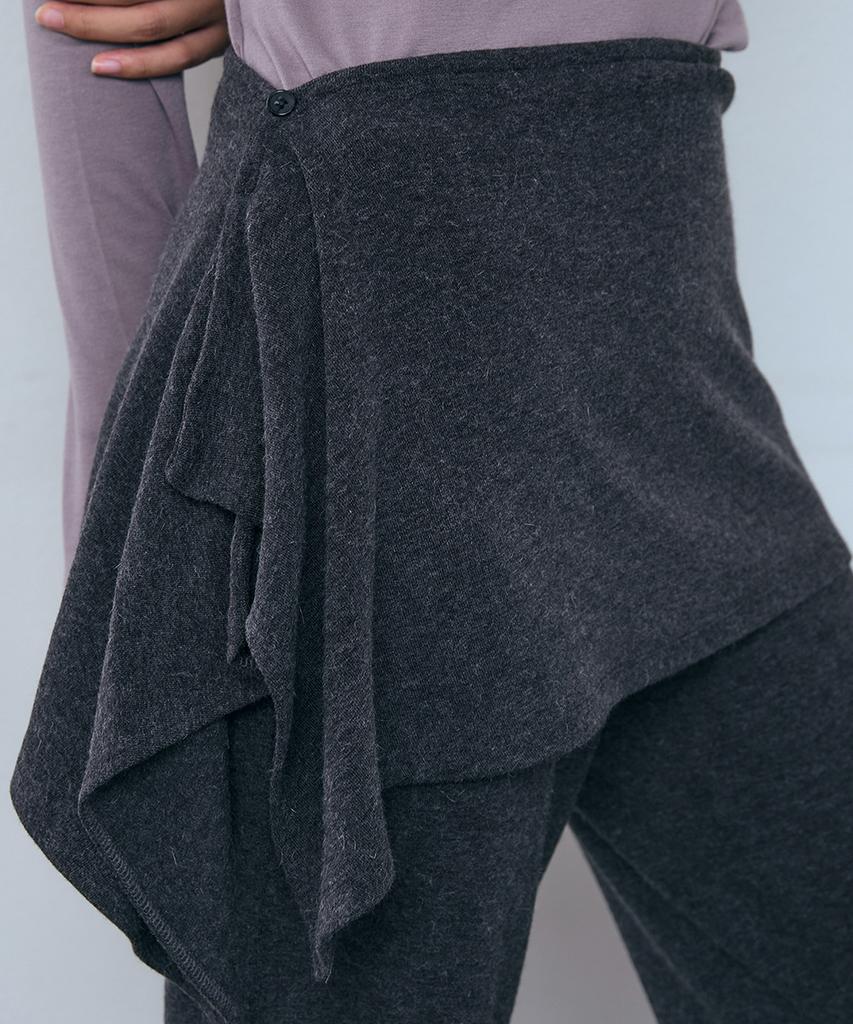 PISCESS [Set] Button Layered Skirt Pants_4 Colors