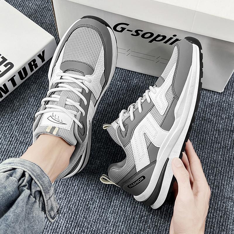 Men's New Fashion Four Seasons Comfortable Shoes Students Trending Sports Breathable Casual Running Sneakers Big Size