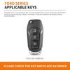Car Sticker Hot For Ford New 3 Button Leather Car Remote Key Case Cover Shell Protection Bag For Ford Figo Mondeo 5 Ecosport Pum
