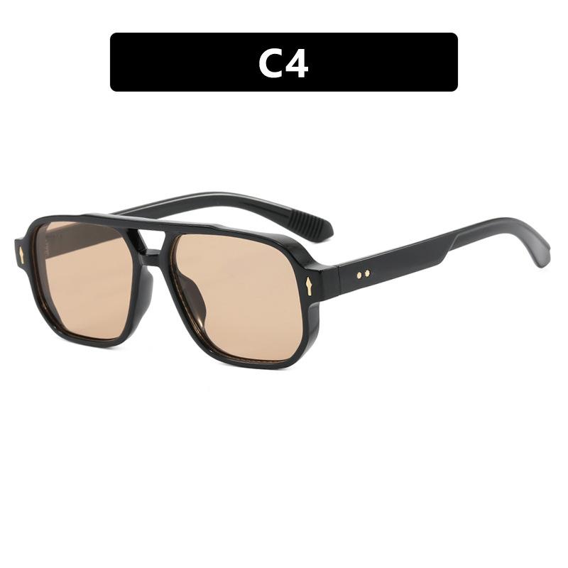 New Fashion Sunglasses Pilot Rice Nail Small Frame Polygonal Women Retro Frame Sun Glasses Men Decorative Outdoor Eyewear Uv400