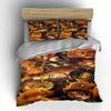 Demon Slayer Anime Bedding Set 3PCS Bedding set (1 duvet cover, 2 pillowcases, duvet not included)