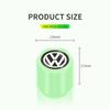 For Volkswagen Luminous Tire Valve Caps Multi-color Fluorescent Night Glowing Decor For Volkswagen VW GTI R Polo Golf MK8 Passat