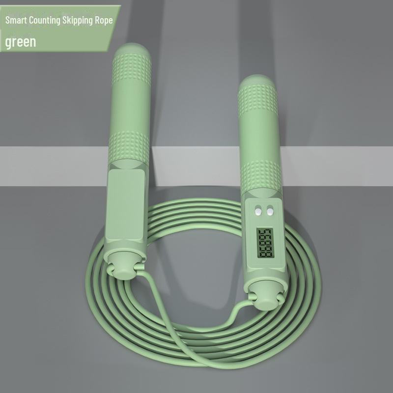 Умная беспроводная скакалка для фитнеса в помещении — для взрослых и студентов, двойное использование, с большим мячом