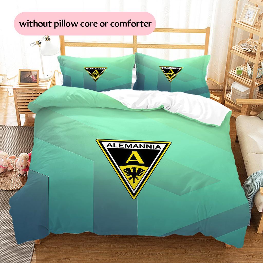 Alemannia Pattern Bedding Quilt Set Home Decoration Gift (1 * duvet cover + 2 * pillowcase without core)