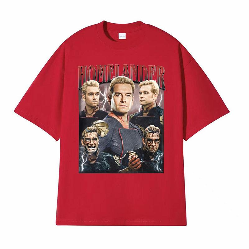 Limited The Homelander The Boys Season 4 The Boyz Vintage Graphic T Shirts Men Women Fashion Classic ONeck Short Sleeve Tshirt