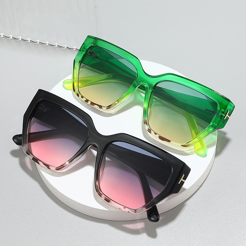 Новые модные солнцезащитные очки Персонализированные квадратные солнцезащитные очки Женские ретро-очки с большой оправой Женские солнцезащитные очки M6248
