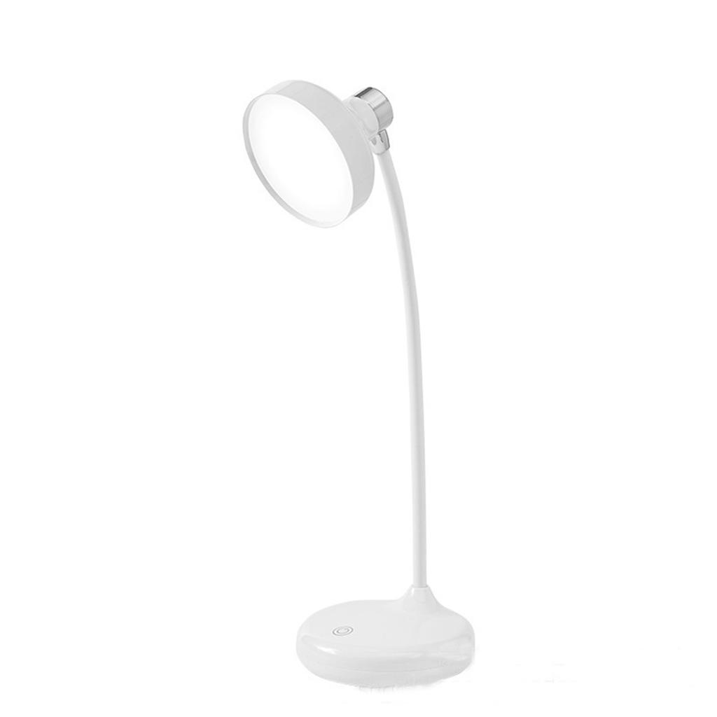 LED Eye-care Desk Lamp USB Rechargeable Reading Lamp 3000- 6000K Long Press Infinitely Dimmable
