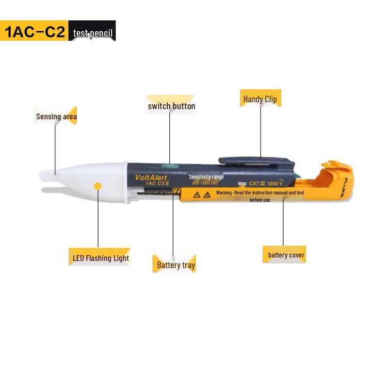 Fluke LVD2 Electrician Voltage Tester 1AC-C2/2AC-C2