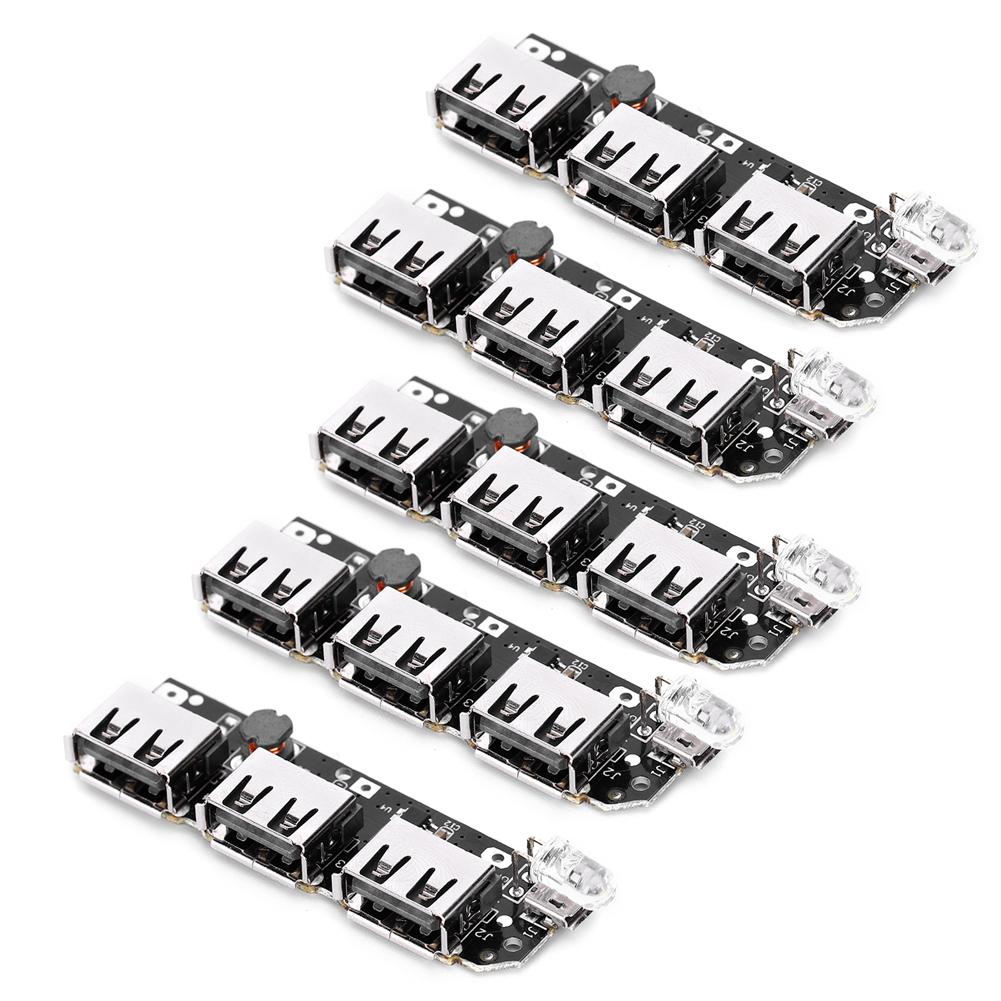 5 шт. модуль зарядного устройства Power Bank 3 USB DIY мобильная плата электронный компонент 5V2.1A