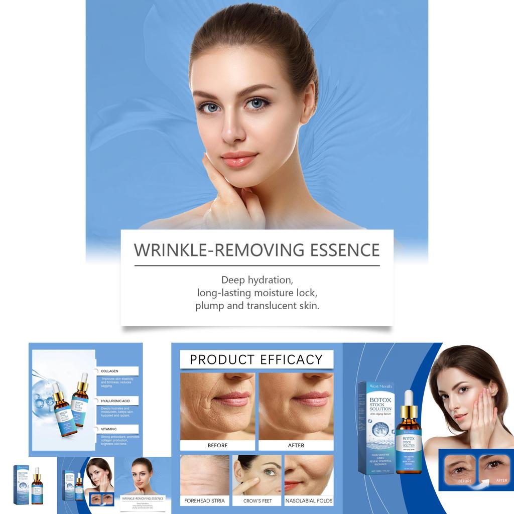 West Month Collagen Facial Essence Serum Hydrating Moisturizing Anti-aging Formula 30ml For Radiant Skin
