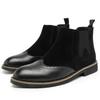 FashionBritish Trend Мужские ботильоны из замши и кожи Botas Masculinas Весна Осень Мужские ботинки Высокие мужские ботинки челси Большие размеры 38-46