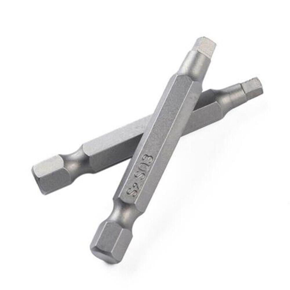 3 Pcs/Set Screwdriver Bits High Hardness Sq1+sq2+sq3