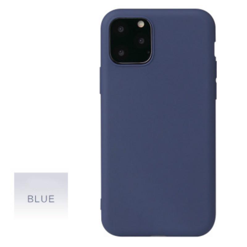 Simple Solid Color Silicone Phone Case for IPhone11 11Pro 11ProMax Candy Color Soft Back Cover
