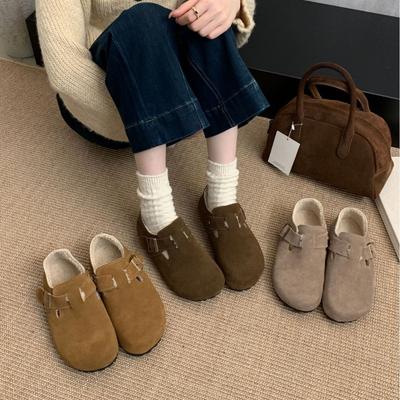 Внутреннее увеличение высоты 3 см, кожаная модель с бархатистой овечьей шерстью, ультрамягкая подошва, 2025, универсальная, повседневная, женская