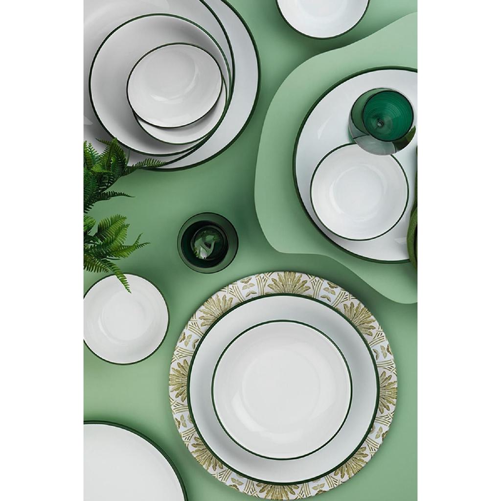 Green Mesh Dinner Set For 6 Persons 18 Pieces