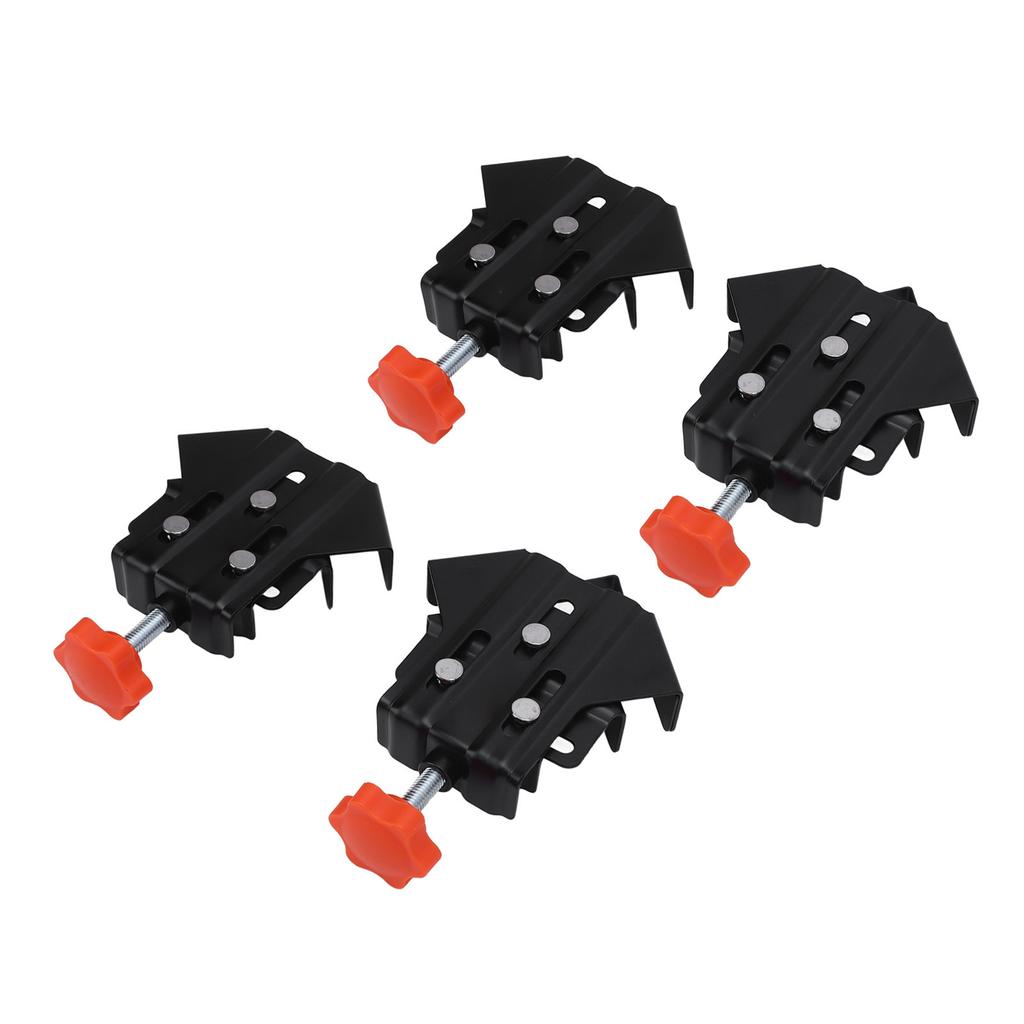 4 шт. Угловой зажим из нержавеющей стали 2 открытого типа 2 закрытого типа Регулируемый 90-градусный прямоугольный зажим для