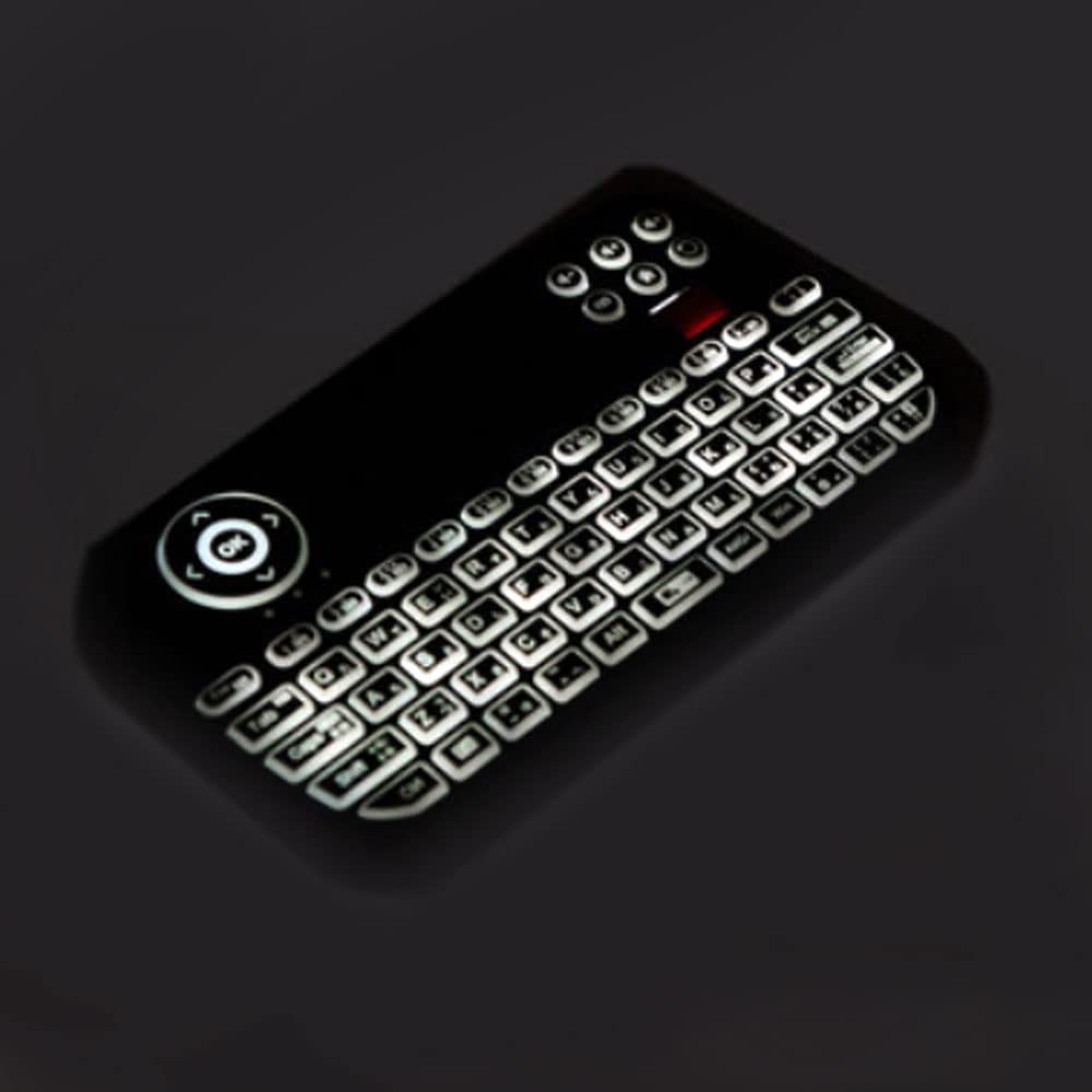 Беспроводная мини-клавиатура Airia, беспроводной адаптер Bluetooth Type C, в комплекте сенсорная панель, прокрутка, совместимая с ПК, смартфоном, черная, 2,4 ГГц